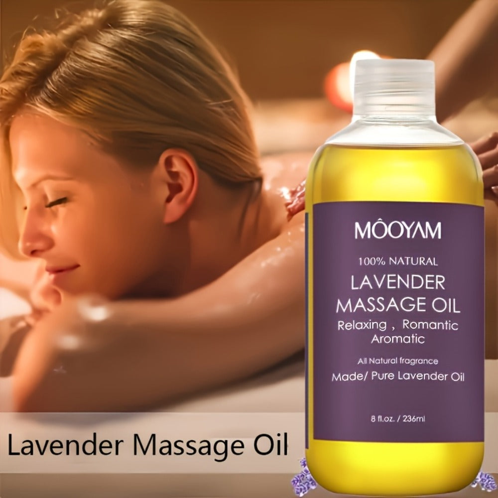 1/2/3pcs Lavender Massage Oil with Nut Oil, Grapefruit and More and Nourishes Light Beige, Brightens Your Light Beige, Unisex Massage Oil