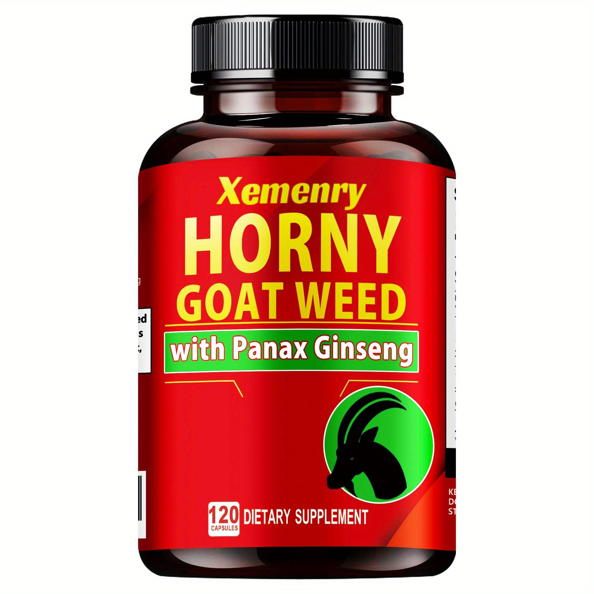 Horny Goat Weed - Replenish Energies, Premium Blended Formula - 120pcs