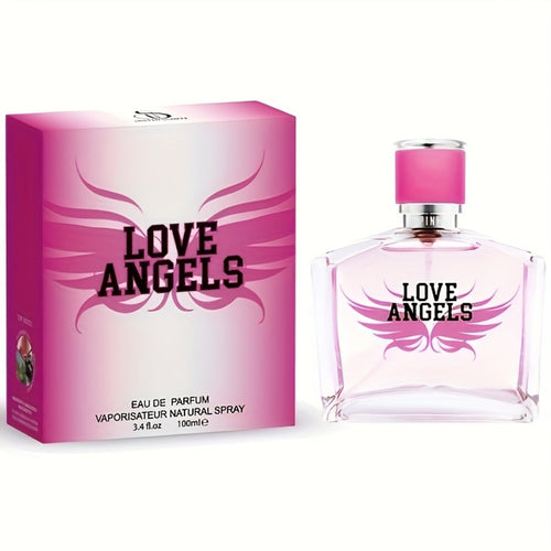 Eau de Parfum for Women Love Angels 3.4 Oz Plum Pink Pepper Violet Floral Fruity Long Lasting EDP Perfume Spray Romantic Feminine Fragrance Gift for Her