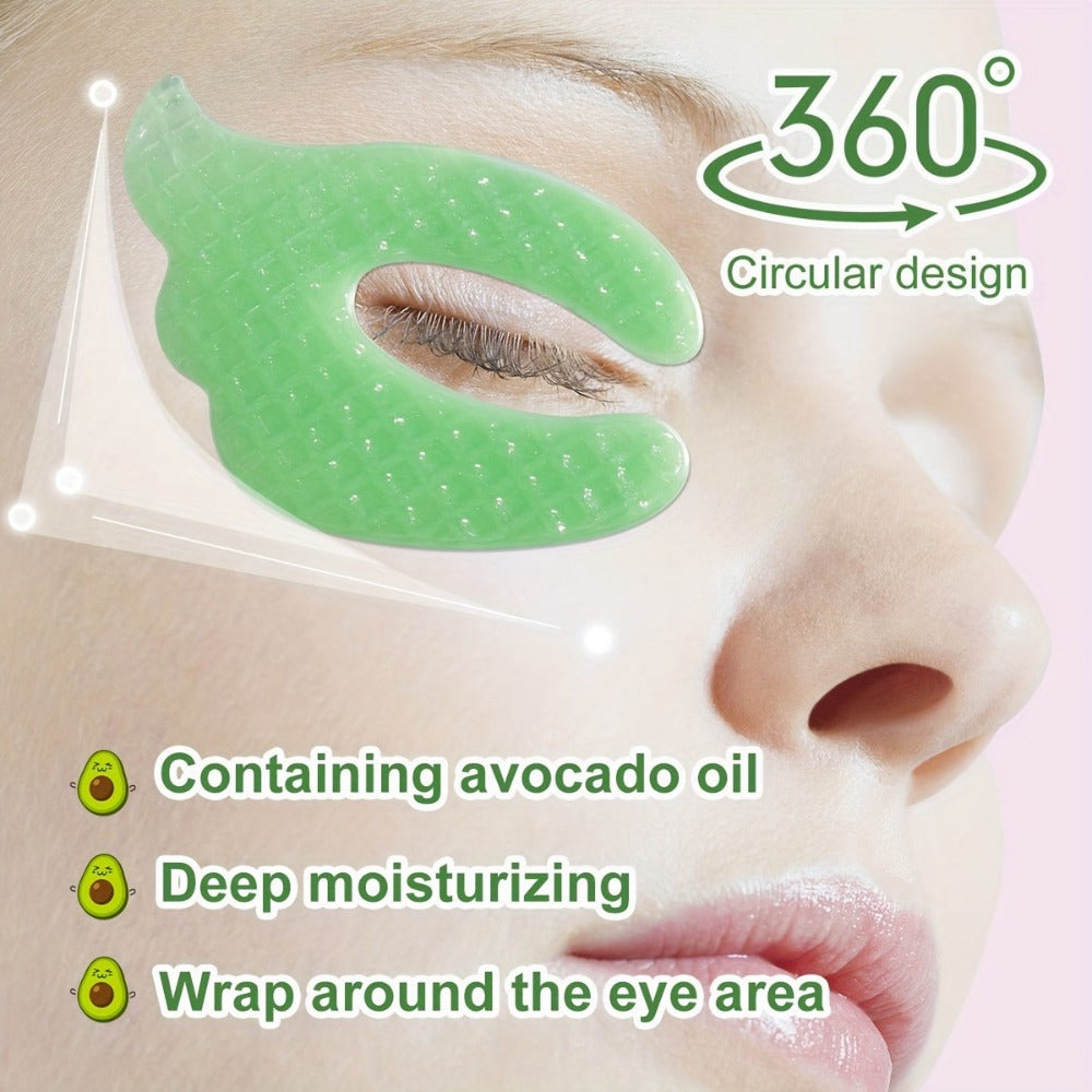 ILISYA Shea Butter Collagen Eye Mask, Enriched with Avocado Oil, Enhances Skin Firmness And Elasticity, Nourishes Dry Skin, And Provides Deep Hydration And Moisture for Everyone. It Helps, Making It a Perfect Gift for Christmas, Parties