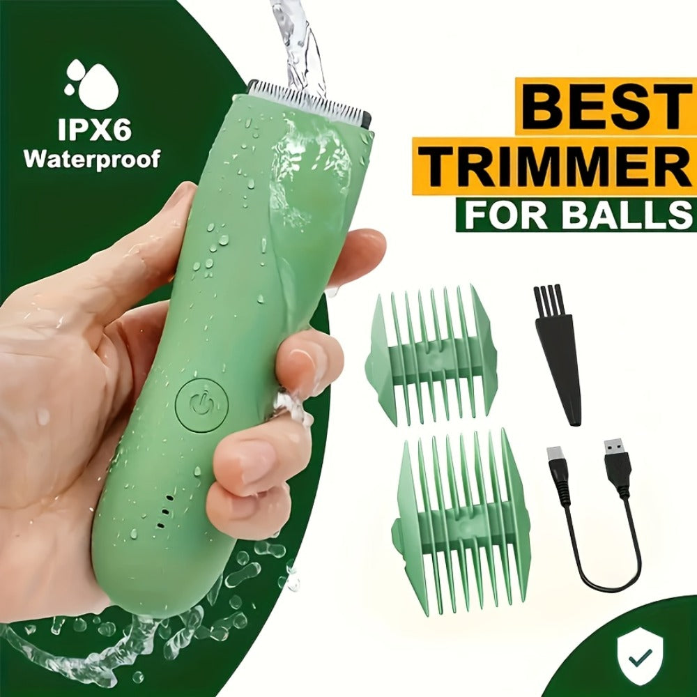 Body Hair Trimmer, Suitable for Men and Women - Electric Body Hair Trimmer with Replaceable Ceramic Blades for Smooth Shaving and Corset Trim