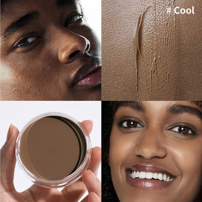 Matte Velvet Foundation Cream Full Coverage — Waterproof Oil Control, Pore-Less Smudge-Proof Long-Lasting Formula, 0.7oz, 6 Shades Light to Deep