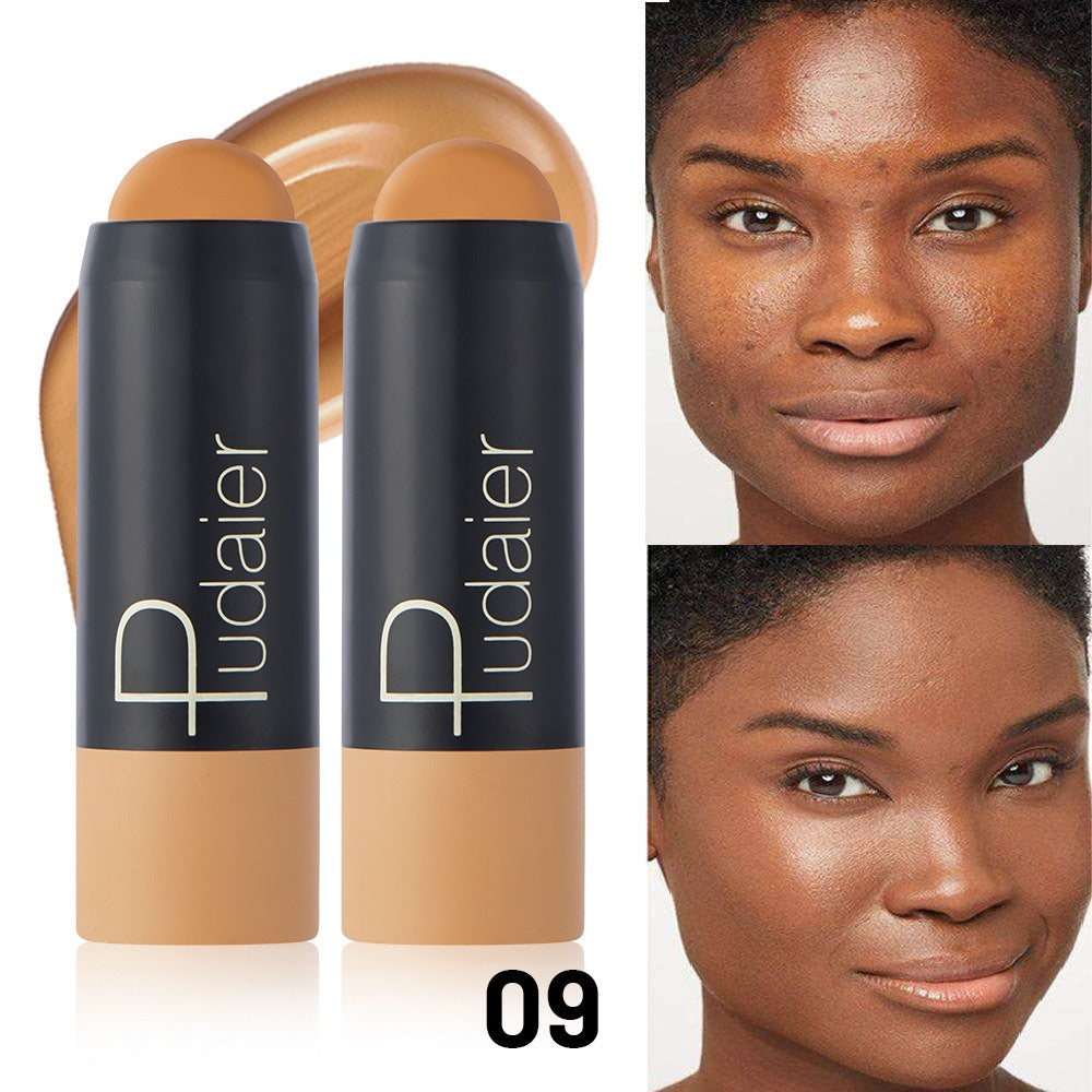 2pcs of Waterproof Foundation Sticks, Concealer Sticks, Long-Lasting Coverage, Sweat-Proof, Suitable for Various Daily Makeup Looks
