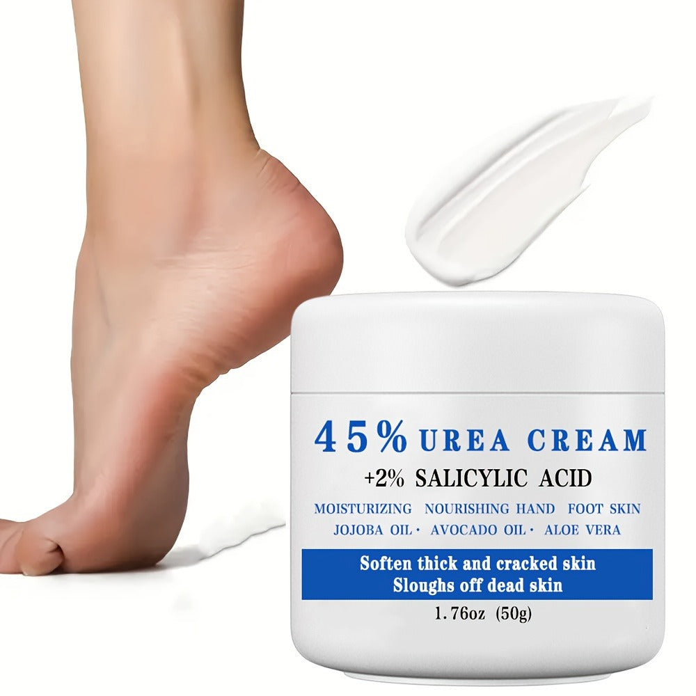 45% Urea + 2% Salicylic Acid Foot Cream, Foot Lotion for Dry Rough Crack Heel, Softening And Repairing Thick And Cracked Beige, Exfoliating Scales And Dead Beige Gift, Perfect Christmas Gift