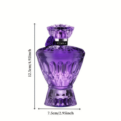 Women's Perfume Eau de Parfum - Mysterious Purple Floral Woody Musk Long Lasting Fragrance for Daily Wear & Dates, Elegant Gift for Her, Perfect for Valentine's Day Christmas & New Year, 75ml