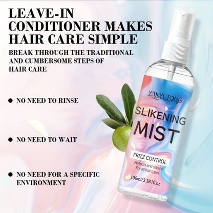 Hair Mist Perfumed Smoothing Spray — Moisturizing, Heat Protection, Anti-Frizz, Detangling & Long-Lasting Fragrance, No-Rinse Leave-In Formula for Straight, Curly & Frizzy Hair, 100ml / 3.38 oz