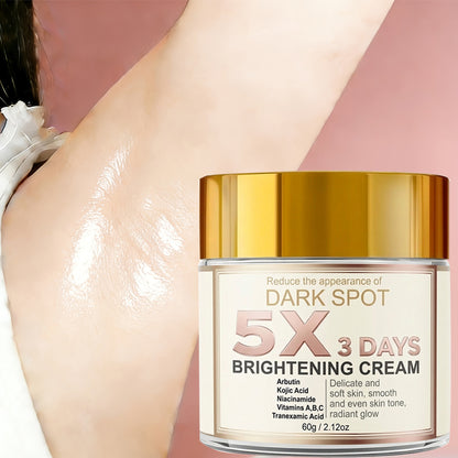 Kojic Acid Brightening Cream - Skin Lightening Face Cream with Vitamin C, Arbutin & Niacinamide for Dark Spots, Dullness & Uneven Skin Tone, Fast-Acting Formula