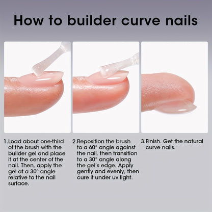 Clear Builder Gel HEMA-Free 5-in-1 2pcs 1.35oz — Nail Extension Strengthener Apex Construction Art Sealing & Repair | Soak-Off UV LED 28+ Days Chip-Proof Wear for Sensitive Skin Salon & Home Use