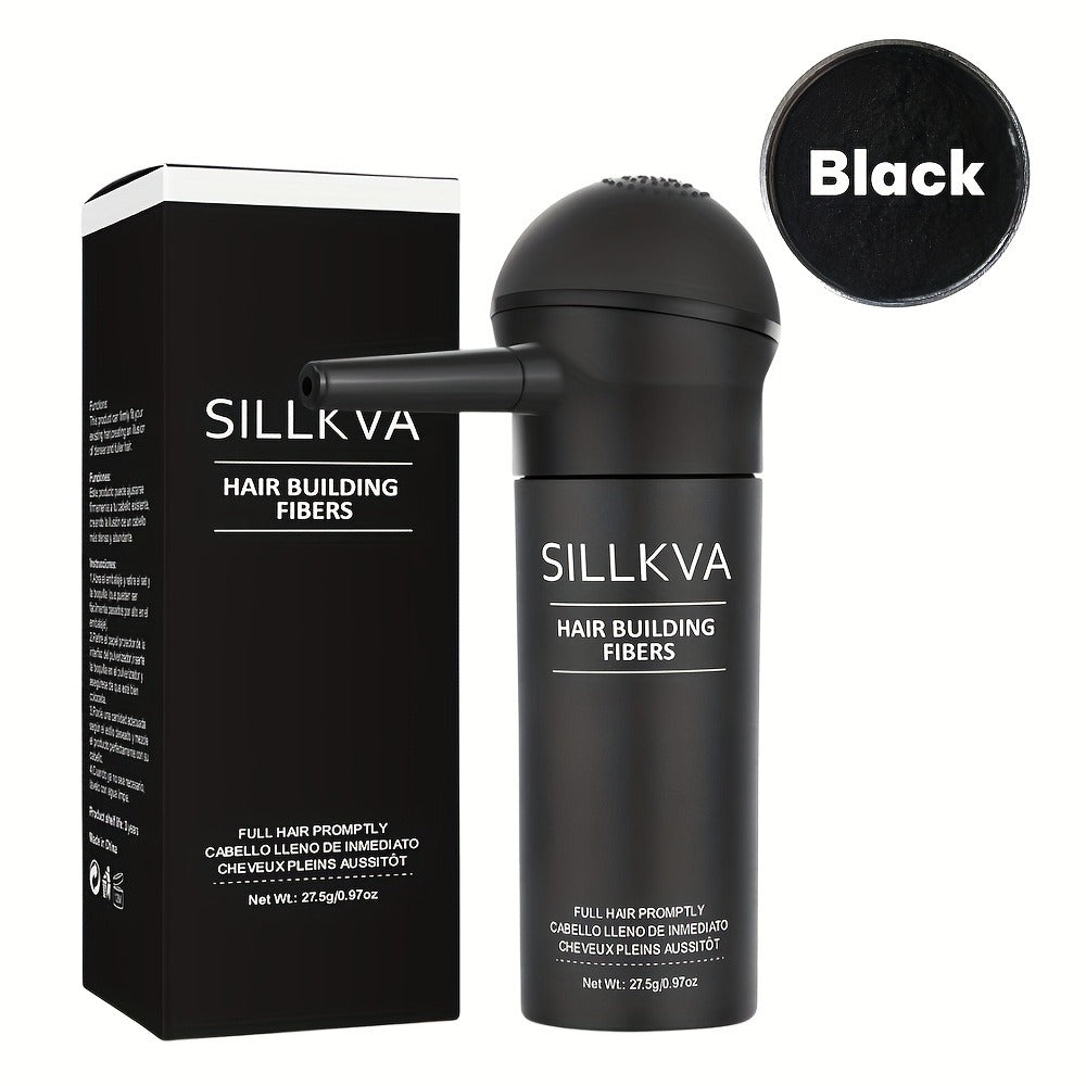 SILLKVA Hair Fiber Spray Applicator Kit - Precision Application For Instant Fullness, Natural Looking Coverage, 0.97oz