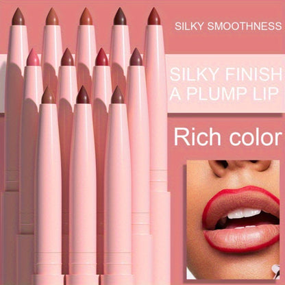 Lip Liner and Lipstick Set 12pcs Matte Waterproof Long Lasting Easy Apply Lip Pencil Lip Color Kit for Women Holiday Gift