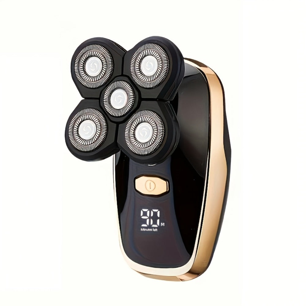 Men'S Electric Shaver | Detachable Rotary Shaving Head, LED Display, Rechargeable Grooming Kit, 5D/7D Multi-Head Options, Type-C Charging, Multi-Function Design for Home & Travel, Father'S Day Gift, Replacement Blade Head Sold Separately