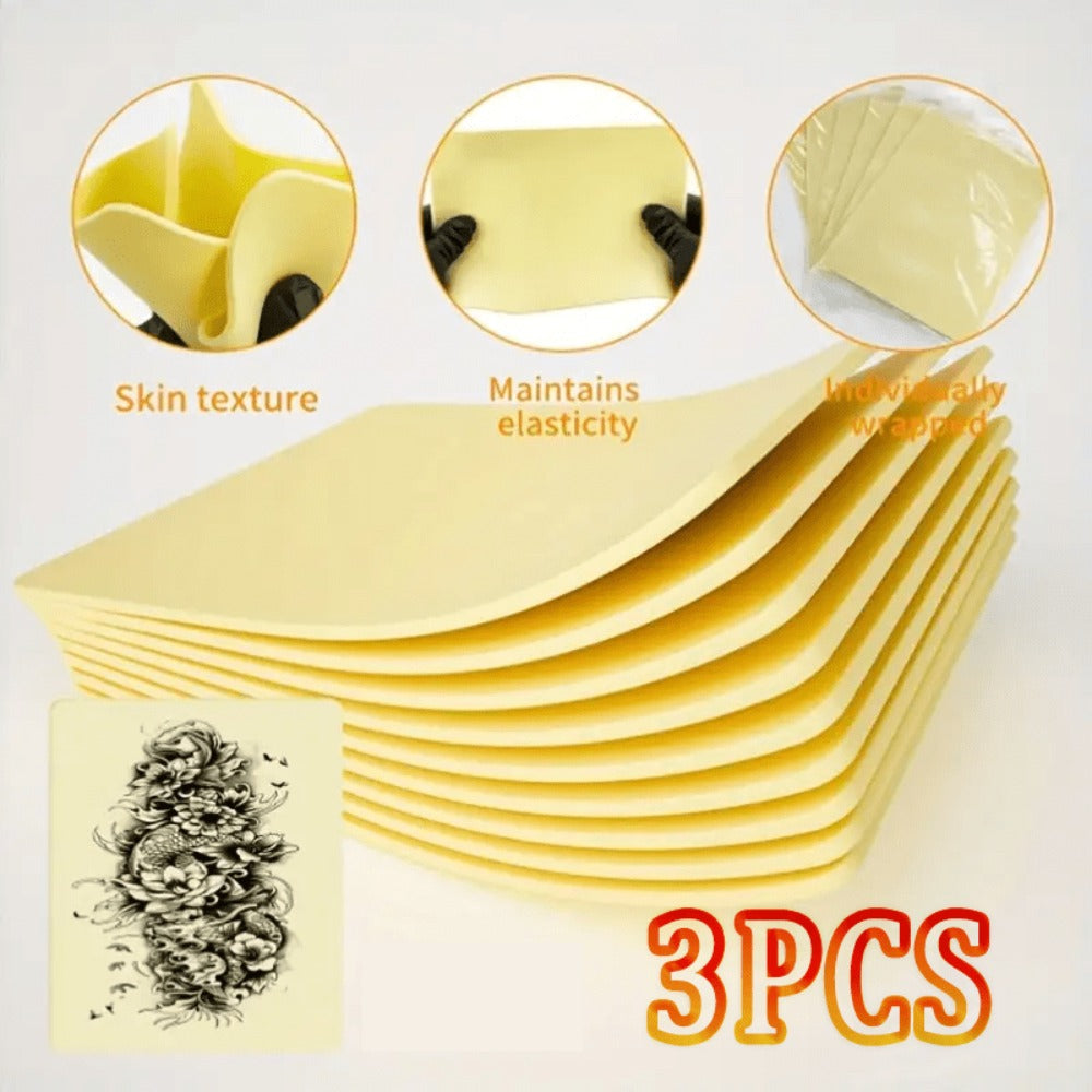 Silicone Tattoo Practice Skin, Double-Sided Practice, Can Be Bent for Use, Simulates The Curvature of The Skin - Great for Eyebrows, Lips And Tattoo Designs, Tattoo Skin Practice, Great Practice Feel for Tattoo Artists And Beginners!