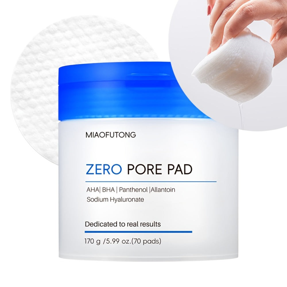 Exfoliating Face Cleansing Pads Pore Minimizing Blackhead Whitehead Remover Deep Cleansing Hydrating Alcohol Free Fragrance Free Sensitive Skin 170g