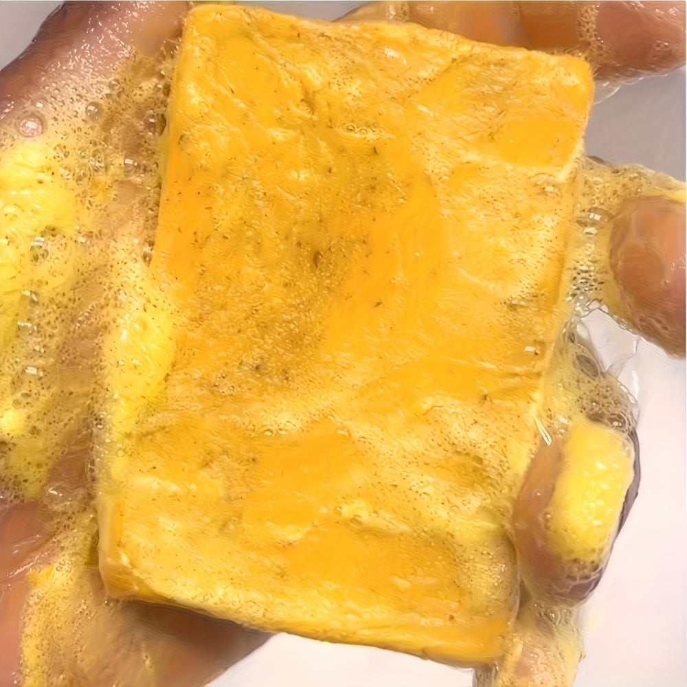 24pcs Lemon Turmeric & Kojic Acid Cold Process Handmade Soap. Facial & Body Cleansing. for Bath & Face. with Natural Ginger Extract. Cleansing, Moisturizing & Exfoliating with Granules- Stocking Stuffers Gifts for Women-Christmas Gifts!