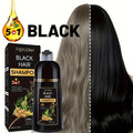 A Unisex Hair And Dye Shampoo Featuring a Three-In-One Herbal Formula, Free from Ammonia, Providing a Lasting Effect for 30 Days - 16.91 Ounces