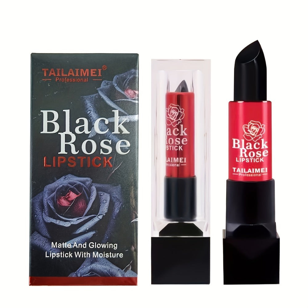 Matte Red Shine Lipstick by Black Rose, Long-Lasting And Moisturizing, with a Non-Stick End for Your Lips