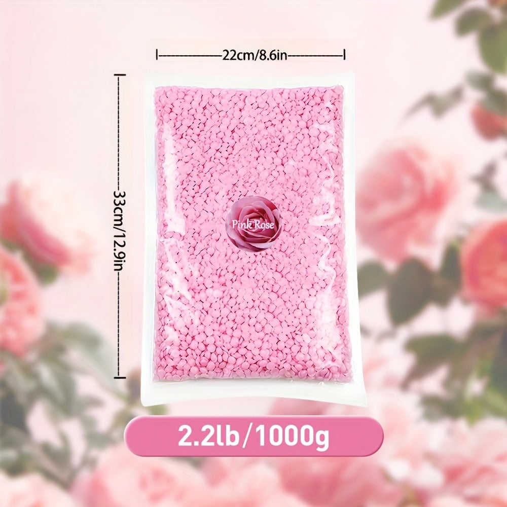Hard Wax Beads for Hair Removal 1000g - 6 Colors Brazilian Bikini Wax Kit for Face, Body, Legs & Underarms, At-Home Waxing Beads for Women and Men, 2.2lb Bulk Wax Bead Set
