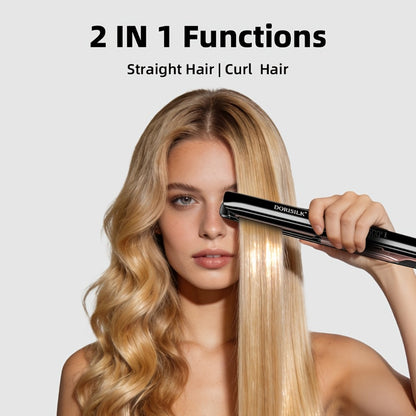 Professional Hair Straightener Flat Iron 500°F — Plasma Ionic Ceramic Plates, LCD Display, 60-Min Auto Off, Frizz Control for All Hair Types