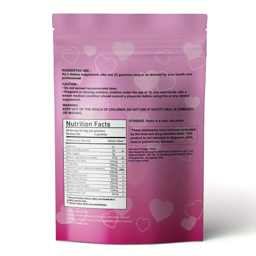 Women's Pheromone Gummies - Natural Attraction & Confidence Booster with L-Arginine, Maca, Beetroot & Pheromone-Enhancing Herbs - 30-Day Supply (30 Gummy Vitamins) - Gluten-Free Strawberry Flavor for Body Freshness & Feminine Balance