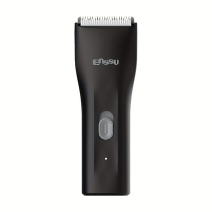 Manscaping Trimmer for Men IPX7 Waterproof Ceramic Blade Electric Groin & Pubic Body Hair Shaver – LCD Battery Display Replaceable Head Safe Grooming Tool, Black Blue White