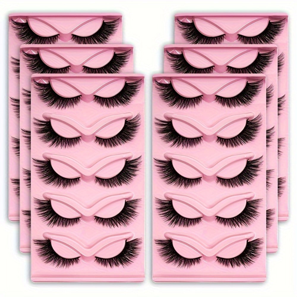 3 Packs Of 15 Pairs Of Long Cat-eye False Eyelashes - A Perfect Holiday Gift, Long And Thick For A Glamorous Look - Reusable Strip False Eyelashes For Captivating Eye Makeup, A Must-have Gift For Easter, Spring, And Summer.