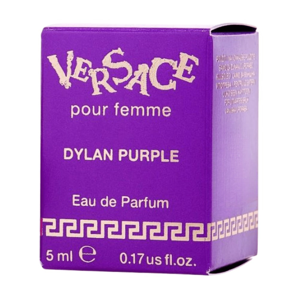 Women's Perfume Versace Dylan Purple Pour Femme Eau de Parfum Travel Spray 5ml - Floral Fruity Scent Portable Atomizer Long Lasting for Her
