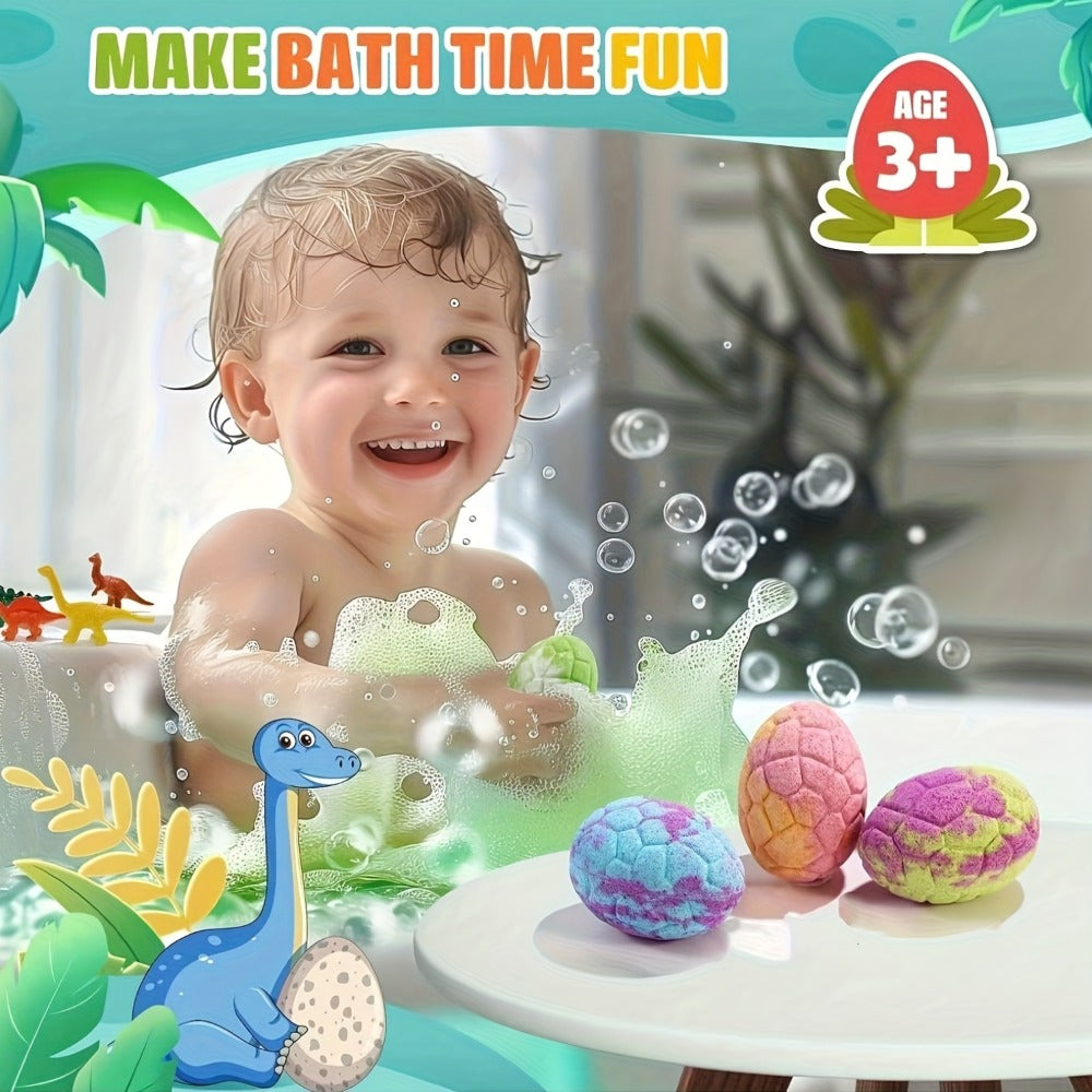 Mother'S Day Gift For - Dinosaur Bath Bombs With Surprises, 6 Packs Bath Bombs For, Dinosaur Bath/ Bath Bombs For, Bath Bombs With Surprise Inside, Fizzy Bath Ball Reveal Hidden Dino.