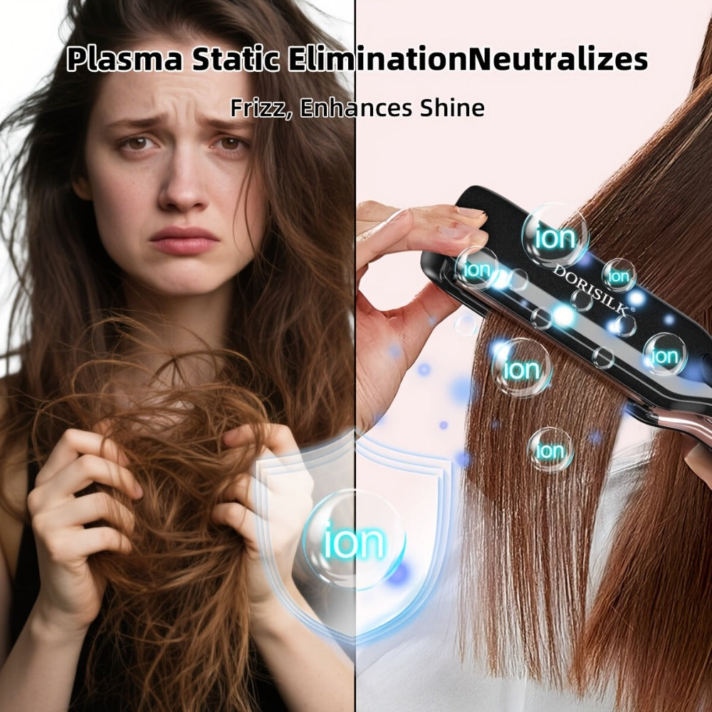 Hair Straightener Professional 500F High Temperature Hair Irons Plasma Keratin Hair Flat Iron for Frizzy Hair Recovers The Damage (2inch)