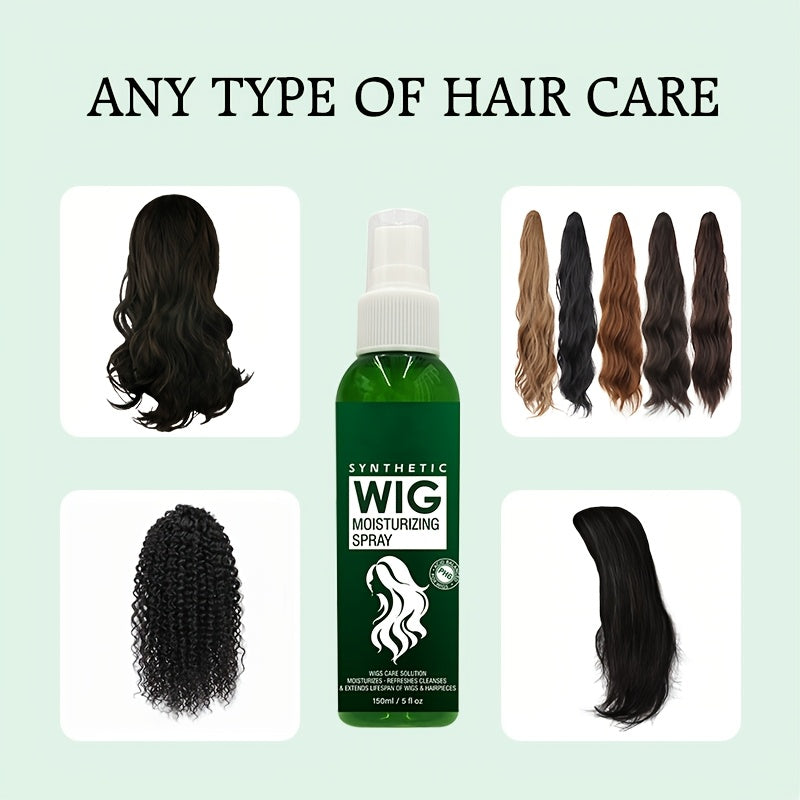 Synthetic Wig Spray, Revitalizes & Refreshes, Cleanses & Extends Lifespan Of Wigs & Hairpieces, Soft & Fresh Leave-In Conditioner