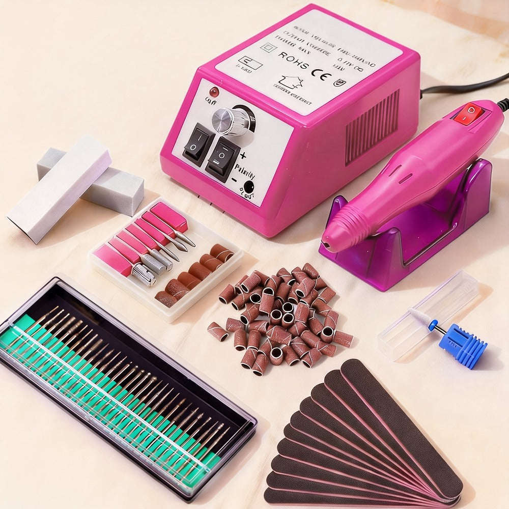 20000RPM Electric Nail Machine Desktop Equipment with Milling Cutters Bits Set Gel Cuticle Armor Removal Pedicure Manicure Tool Professional Electric Nail Drill Milling Machine for Manicure Pedicure Files Tools Kit Nail Polisher