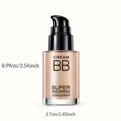 BB Cream Foundation & Luxury Setting Powder Set — Waterproof Matte Oil Control with Brush & Powder Puff, Long-Lasting Smooth Formula, 3 Shades