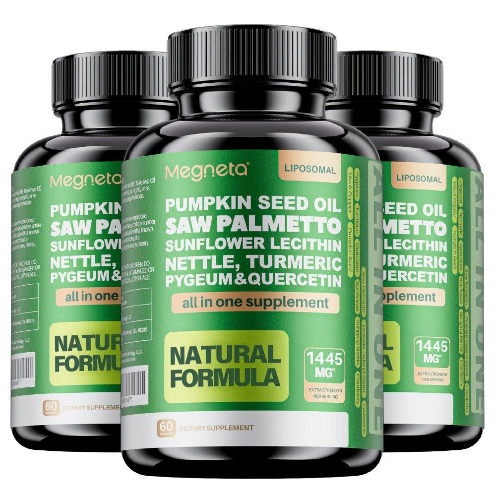[Prostate Health Care] Saw Palmetto Supplement For Men - Prostate And Urinary Health Care - 33060 Mg, 60 Capsules - Saw Palmetto Supplement Plus Pumpkin Seed, Pygeum, Turmeric, Quercetin And Sunflower Lecithin