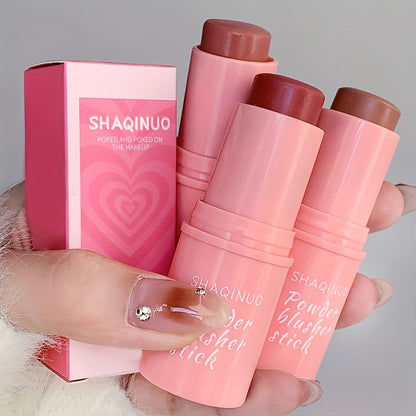 Blush Stick Set — 3-Piece Multifunctional Cream Blusher | Matte & Brightening Formula | Natural Everyday Makeup | Travel-Friendly Compact Design