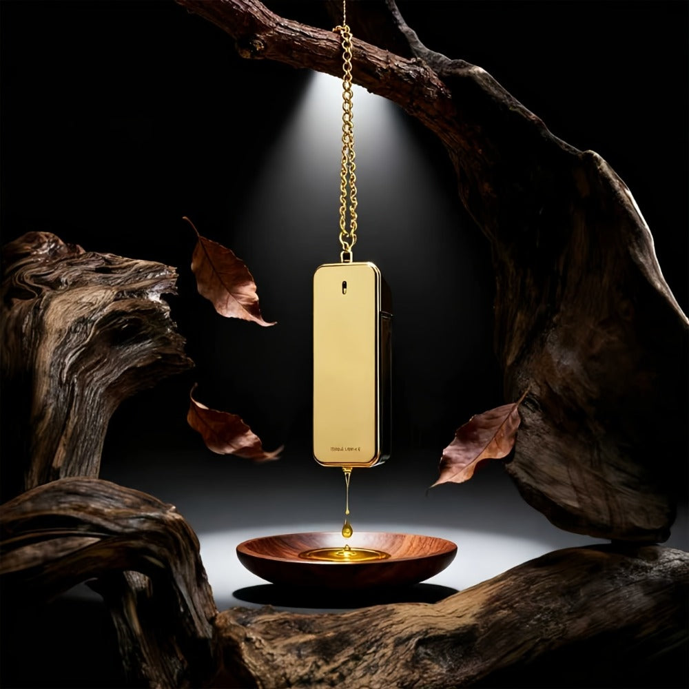 Men's Luxury Cologne 3.4oz Oriental Fragrance Long-Lasting Scent Golden Spray Portable Travel Daily Use Christmas Gift for Him 100ml