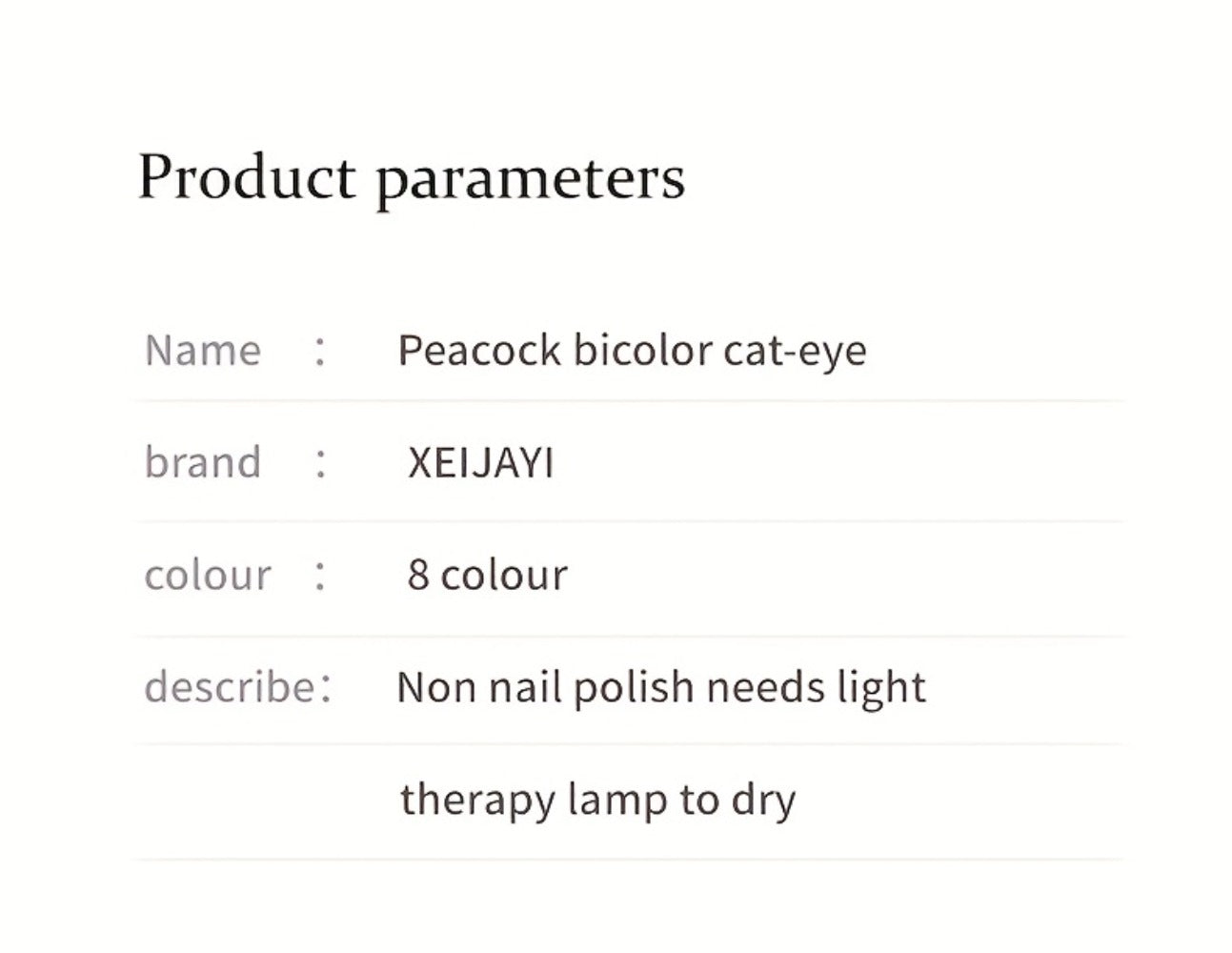 Cat Eye Nail Polish Set 8Colors 0.51oz Reflective Cat'S Eye Nail Gel Soaking LED Gel Salon Female Nail Art Tools Fashion Holographic Nail Art