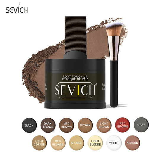 Sevich Hairline Powder, Hairline Concealer And Volumizing Powder for All Hair Types, Root Touch Up And Cover Up