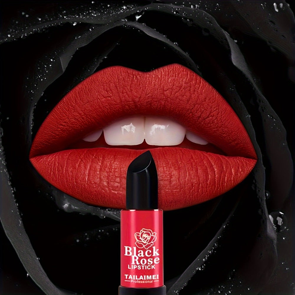 Matte Red Shine Lipstick by Black Rose, Long-Lasting And Moisturizing, with a Non-Stick End for Your Lips