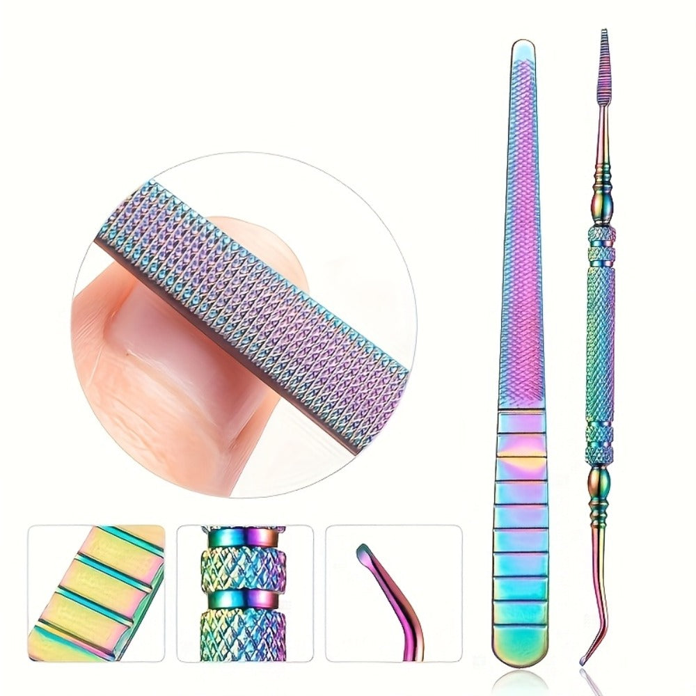 15pcs(Box Included) Professional Stainless Steel for nail Care -cuticle Nippers- Cuticle Pusher, for nail File, Gel Polish Remover, And Manicure Pedicure Tools For Nail Technicians- for nail Tech Must Haves