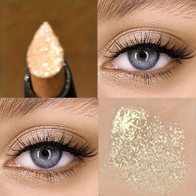6pcs of Pearl Eyeshadow Sticks Set, Sparkling Eyeshadow Pen, Long-lasting and Waterproof, Not Easy to Fade, Perfect for Beginners, Perfect Gift
