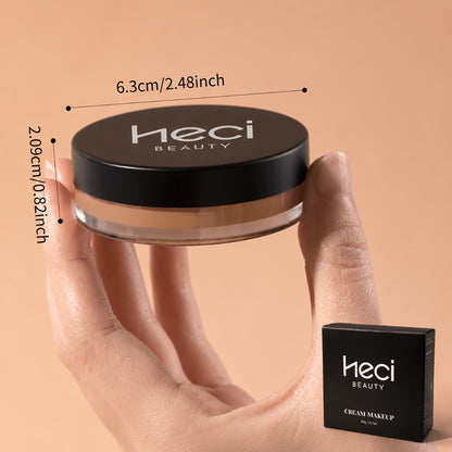 Matte Velvet Foundation Cream Full Coverage — Waterproof Oil Control, Pore-Less Smudge-Proof Long-Lasting Formula, 0.7oz, 6 Shades Light to Deep