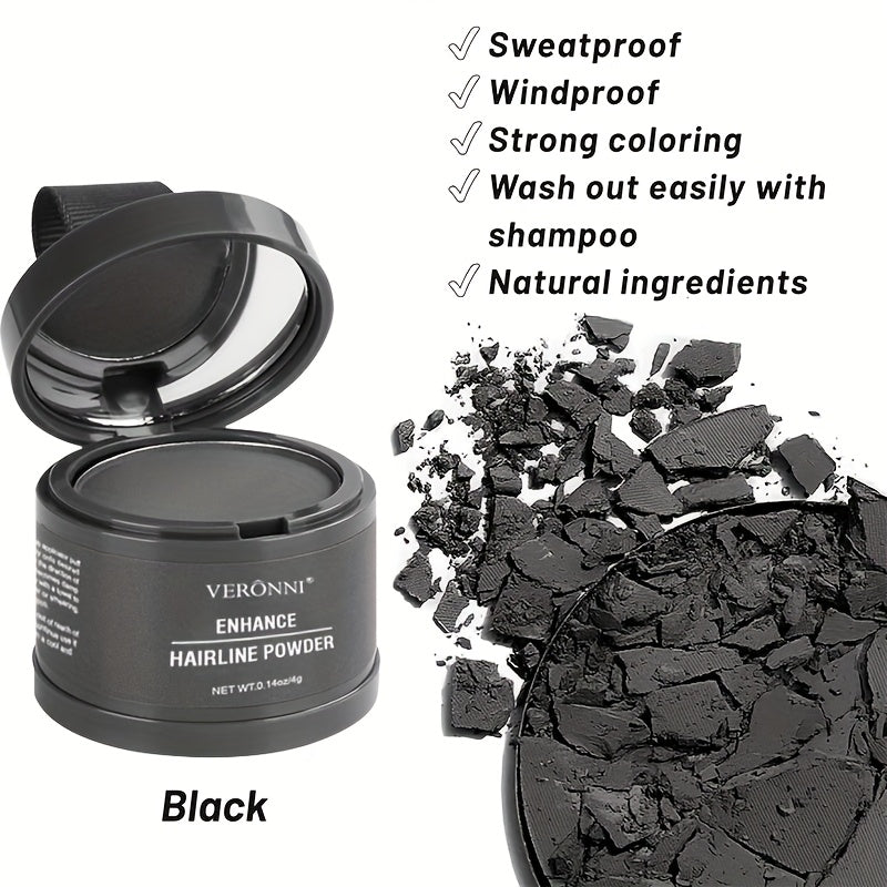 3pcs Hairline Powder Hair, Beard And Eyebrow Toner Sshade Powder Embellish And Fillforehead Hairline Toner Powder