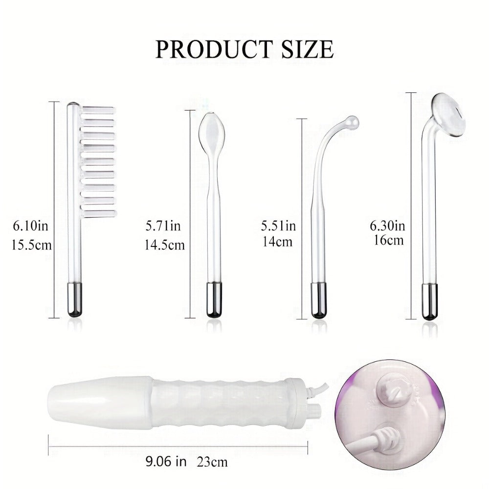 4-In-One Facial Skin Care Stick, High-Frequency Facial Massager Facial Skin Care Set Portable Skin Care Tool for Home Use