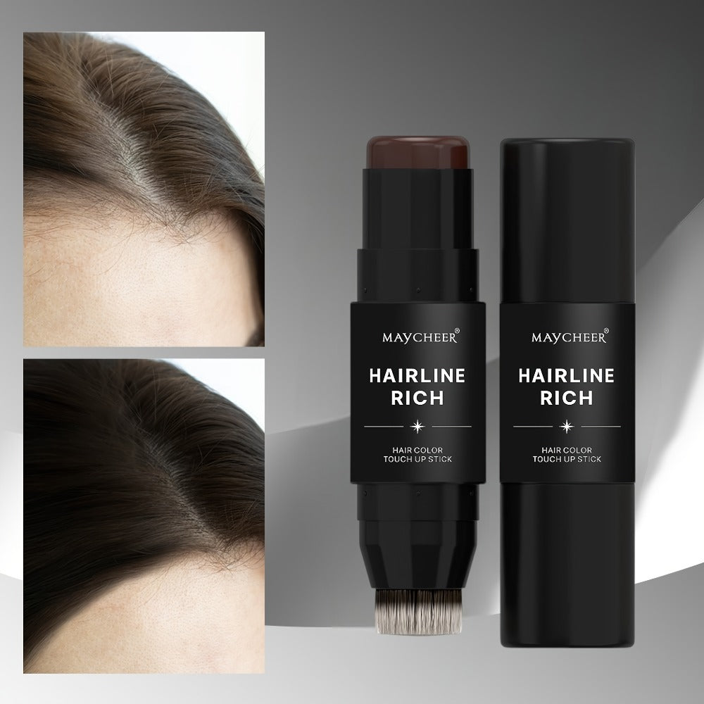Hair Color Pen Root Touch-Up Stick with Brush | Waterproof Temporary Gray & White Hair Coverage | Plant Squalane Formula | Fast Seamless Application | 3 Shades