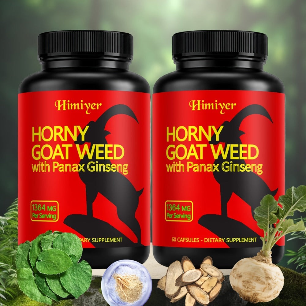2 Packs Horny Goat Weed Complex, Horny Goat Weed Complex, Featuring Precious Ingredients Like Tongkat Ali And Ginseng, Awaken Vitality And Help You Show Confidence