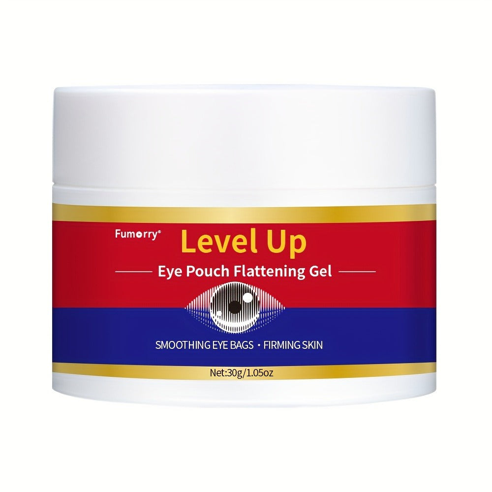 Fumorry Level Up Eye Pouch Firming Gel 30g/1. 05oz - Caffeine & Sucrose Enriched, Smoothing & Moisturizing Eye for All Light Beige Types, Hypoallergenic to & Youthful Eye Appearance, Sleek Container, Smooth Texture