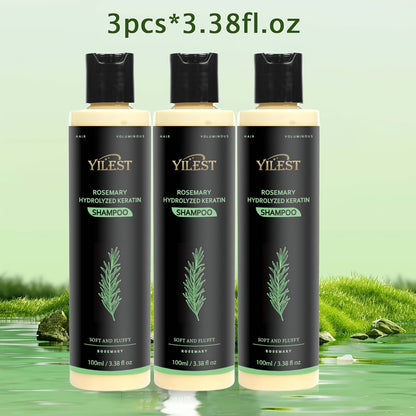 Rosemary Volumizing Shampoo — Enriched with Rosemary Extract, Amino Acids & Plant Squalane for Luxurious, Fuller & Healthier Hair | Moisturizing Formula for All Hair Types