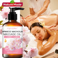 [Natural]3.38oz Cherry Blossom Massage Oil - Nourishing & Hydrating Formula with Cherry Blossom, Suitable for All Skin Types, Couples & Massage Use, Gentle & Non-Irritating, Must-Have Skincare Essential | Natural Ingredients | Ideal Holiday Gift