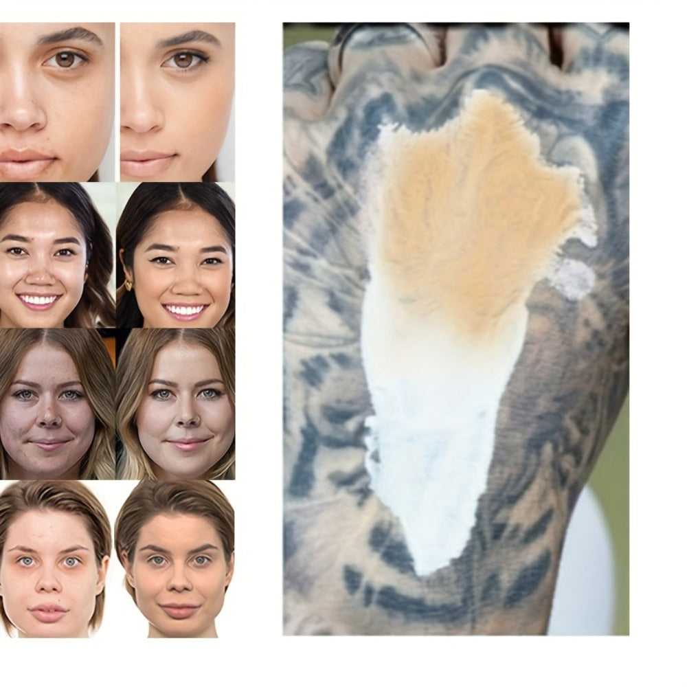 Color Changing Foundation BB Cream Set 3pcs Matte Oil Control Concealer Base Long Lasting Smudge Proof - Light Beige to Medium Shade Travel Size Makeup