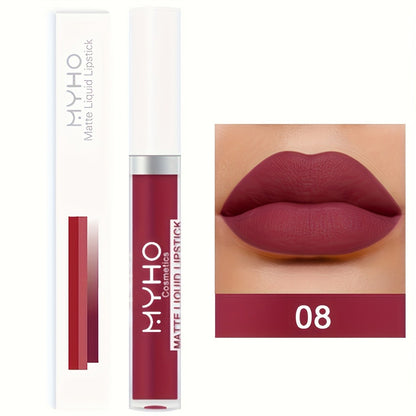 Velvet Matte Lip Gloss Set 9pcs — Waterproof High Pigment Lip Glaze, Non-Stick Creamy Formula, Long-Lasting Color for All Skin Tones, Perfect Gift for Women, 18 Shades Available