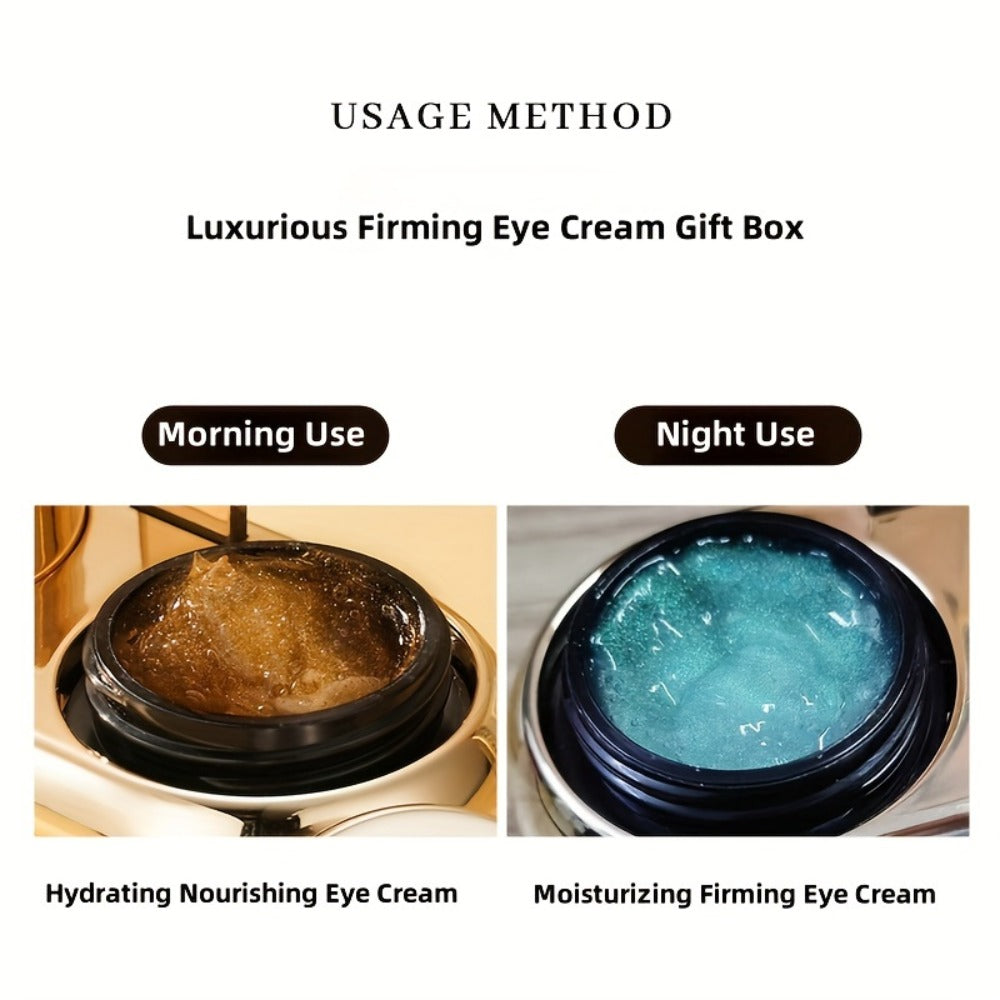Caffeine Day & Night Eye Cream Peptide Firms Moisturizing Collagen Eye Area Hyaluronic Acid Brighten Skin Eye Essence